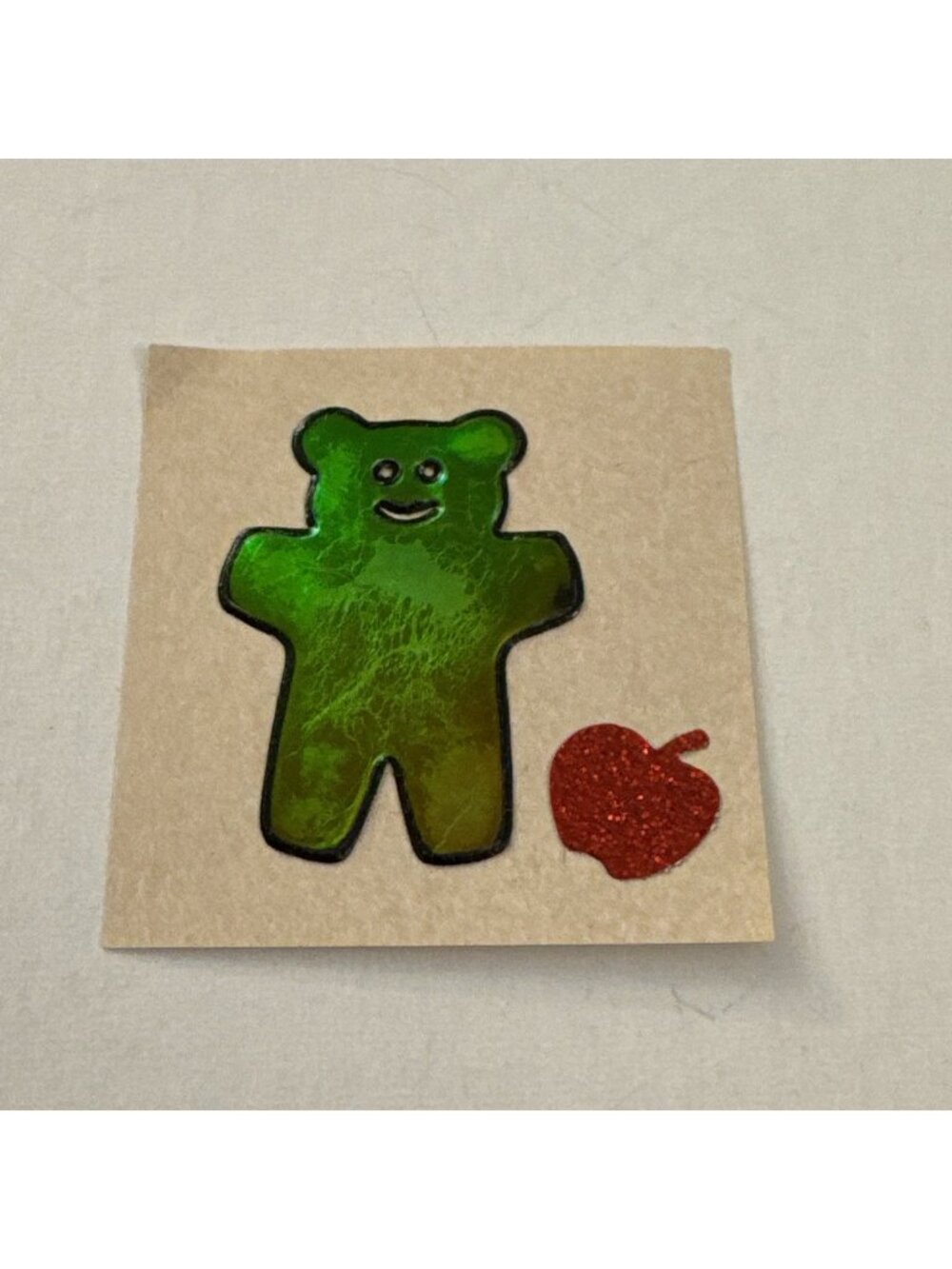 Rare Vintage 80s Mystik Oilies Oilie Oily Oilly Bear Touch Sticker 1980s G9